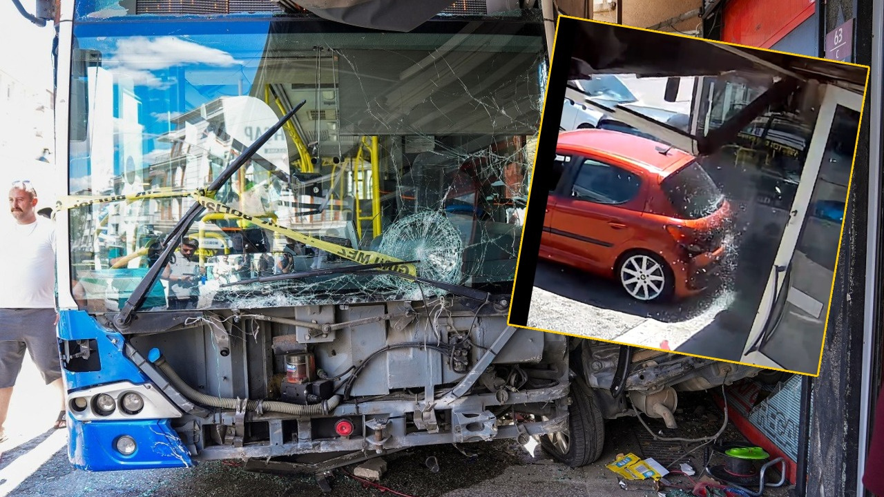 Ankarada yasanan dehsetin goruntuleri ortaya cikti otobus is yerine boyle daldi YidDmrBg